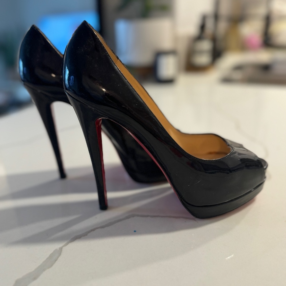 Christian Louboutin Peep Toe Pumps - Picture 2 of 7